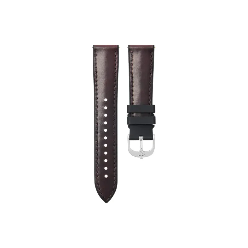 VAGENARI Watch Band All Compatibility 122/75mm Shell Cordovan, Fluoroelastomer Material-0