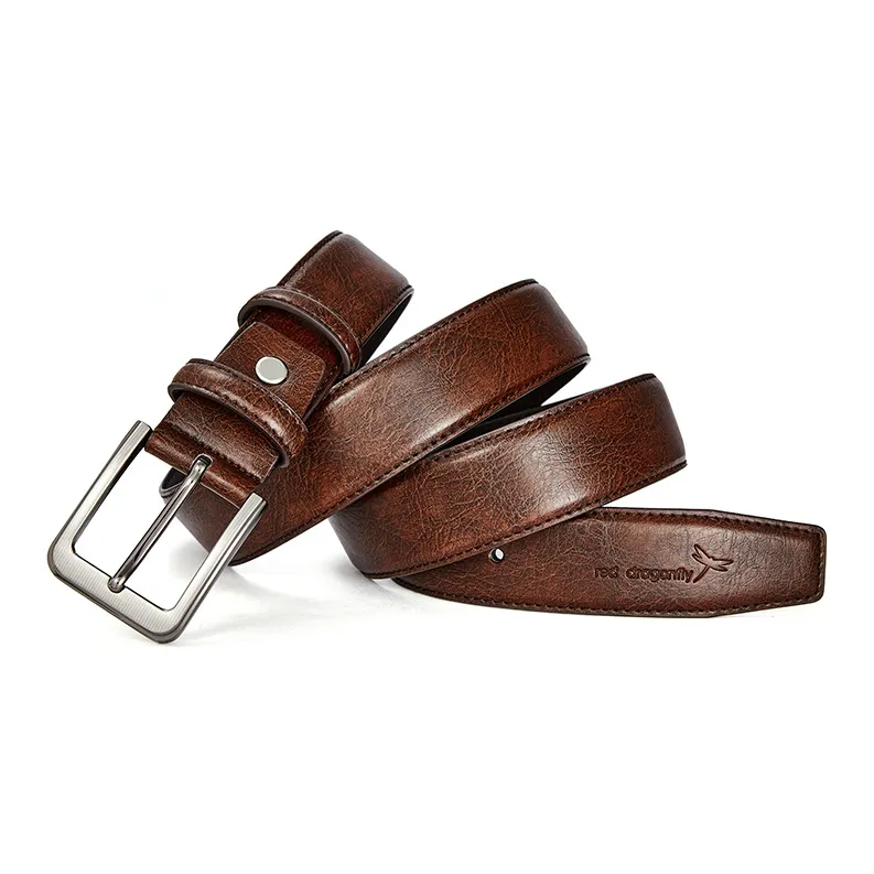 RED DRAGONFLY Cow Leather Belts Unisex Black 3.3cm-11
