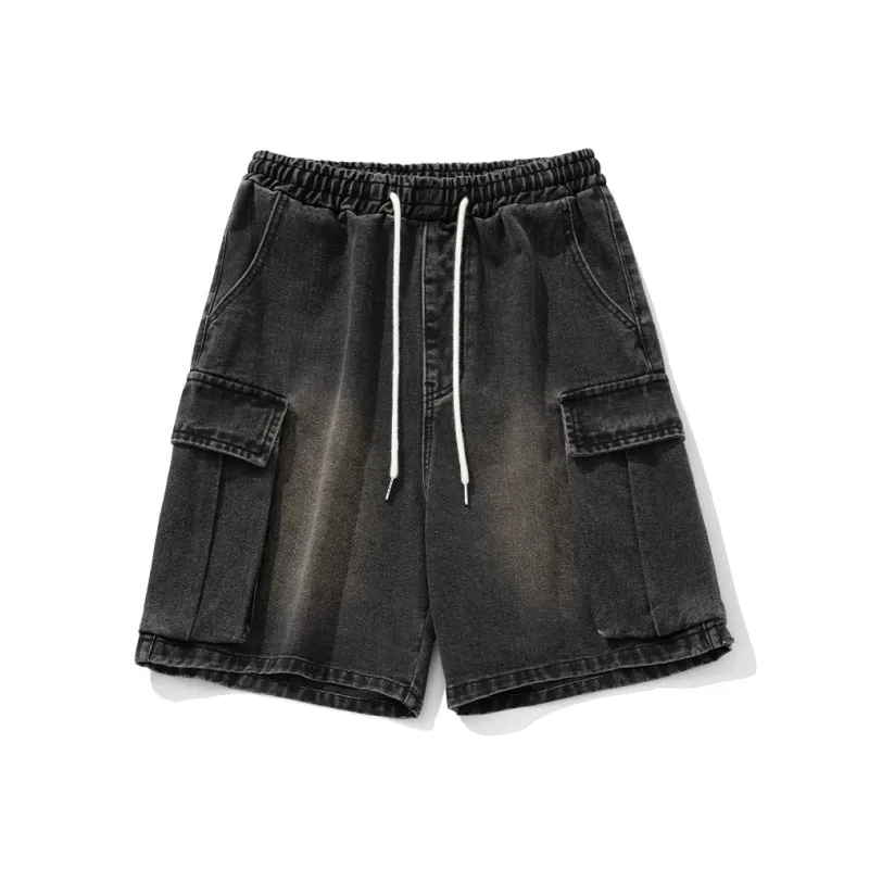 HOZZS Denim Shorts Unisex-0
