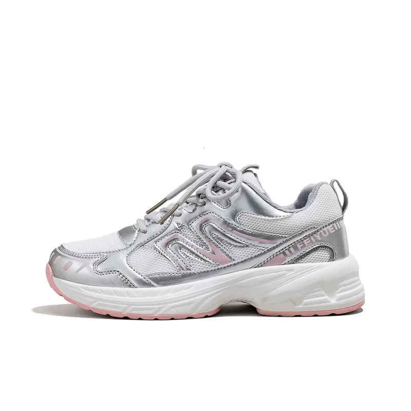 Feiyue Running Shoes Women's Low Top White/Gray-5
