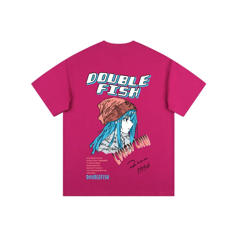 DOUBLEFISH Short Sleeved T Shirts Unisex-11