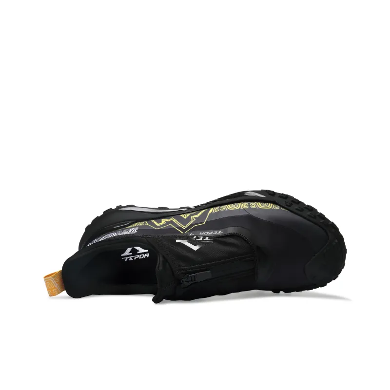 TEPOR Running Shoes Men Low Top Black/White/Apricot-5