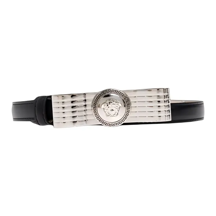 VERSACE Medusa Logo Plaque Belt-0