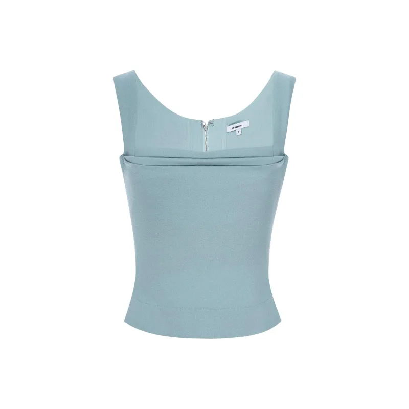 Miaou IMOGENE CORSET Tank Tops Women's Gray Blue-0
