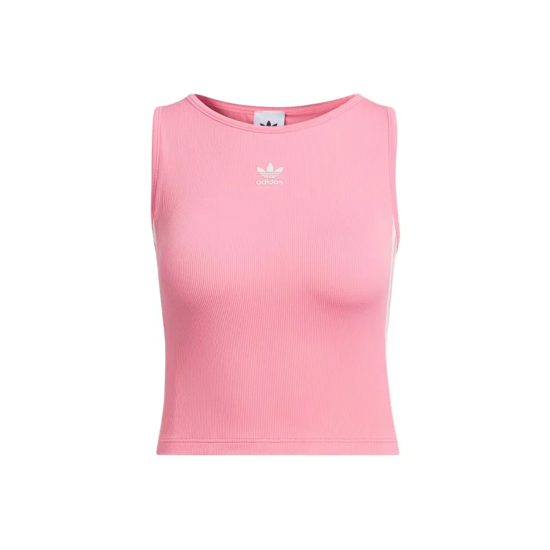 Adidas Originals 3 Stripes Tank Tops Women's Light Rose Red-0