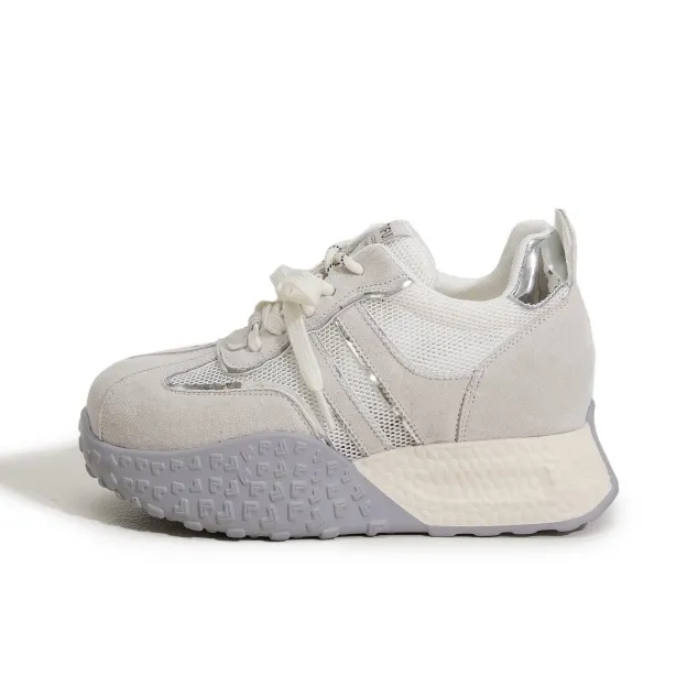 Milan Love Song Height Increasing Abrasion Resistant Slip Resistant Low Top Casual Shoes Women's Solid Color-0