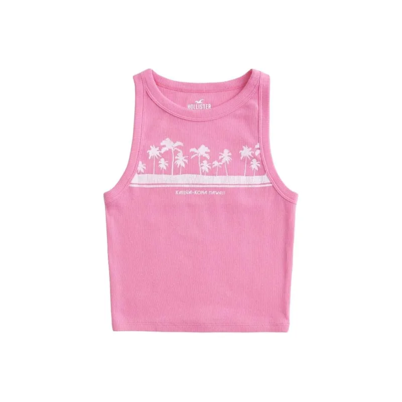 Hollister Tank Tops Women's Dark Pink-0