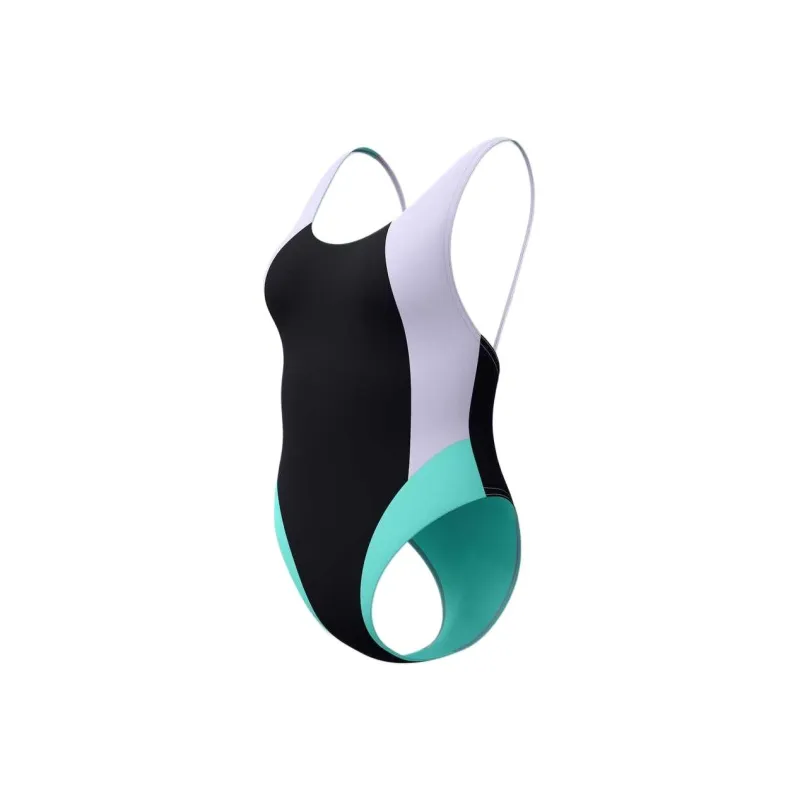 Speedo FLU3NTE One piece Swimsuit Women's Black White Blue-3