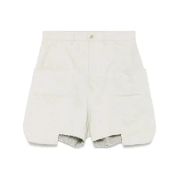 RICK OWENS Stefan Frayed Edge Cargo Shorts