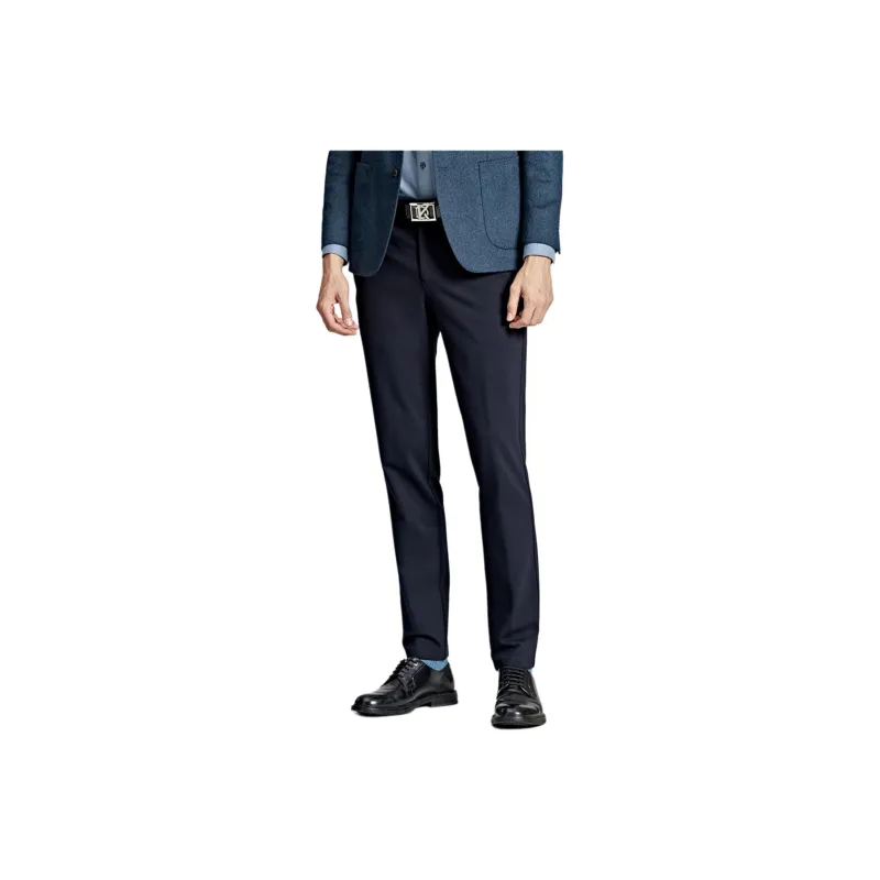 DIKENI Casual Pants Men's Dark Royal Blue-0