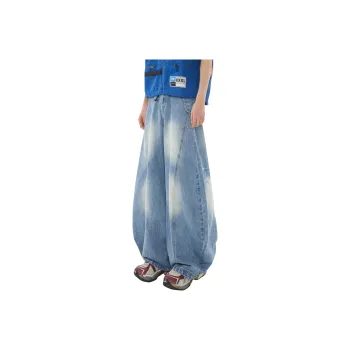 SXSY Jeans Unisex Vintage Blue