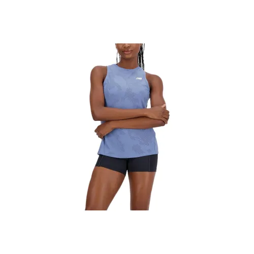 New Balance Q Speed Jacquard Tank Tank Tops Women's Mercury Blue