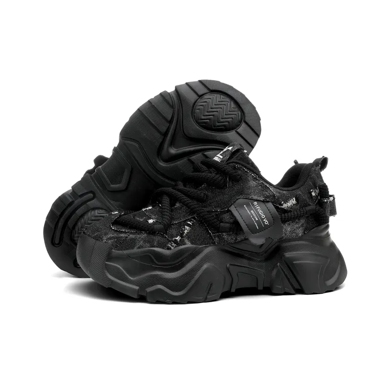 RIFUGIO VO' Shock Absorbers With Slip Resistant And Abrasion Resistant Properties Low Top Chunky Sneakers Unisex-66