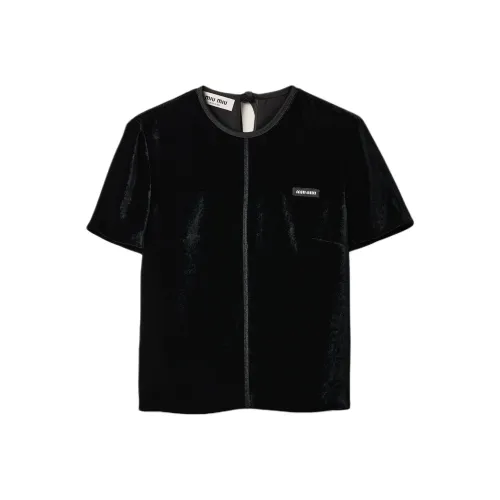MIU MIU Regular T Shirt Women's Black