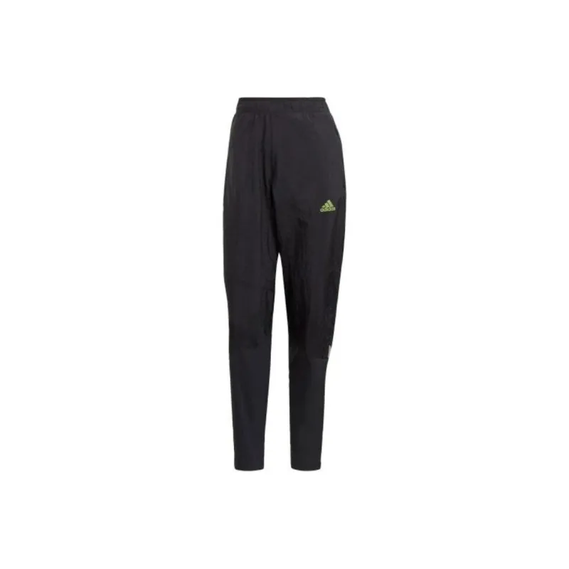 Adidas Casual Pants Men's Black/Sun Yellow-0