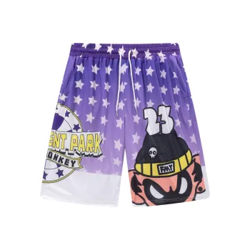 FireMonkey Basketball Shorts Unisex Purple