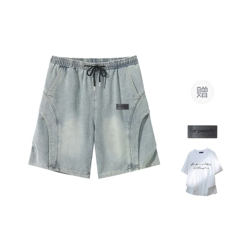 FAX FOR FMACM Denim Shorts Unisex-10