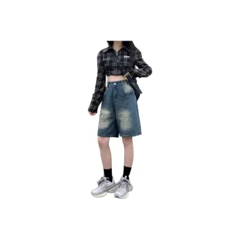 KVIV Denim Shorts Men's Vintage Blue 