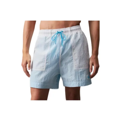 CALVIN KLEIN Swimming Shorts Europe Version Men's Pixel Blue