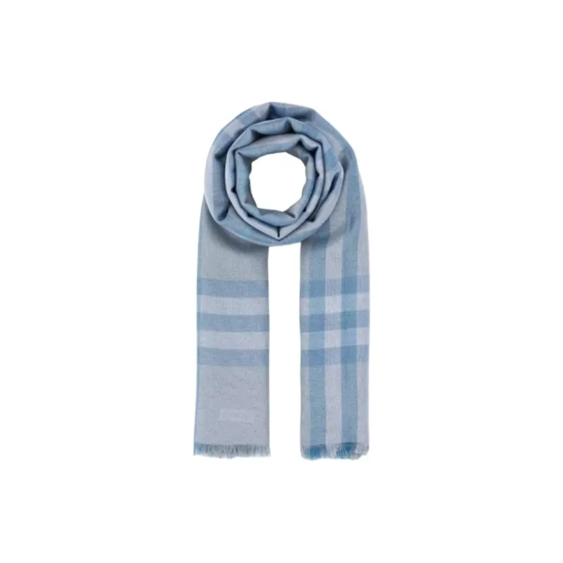 Burberry Wool Knit Scarves Men's Blue-0