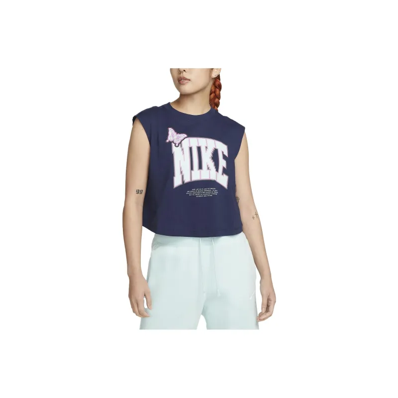 Nike Tank Tops Women's Dark Blue-0