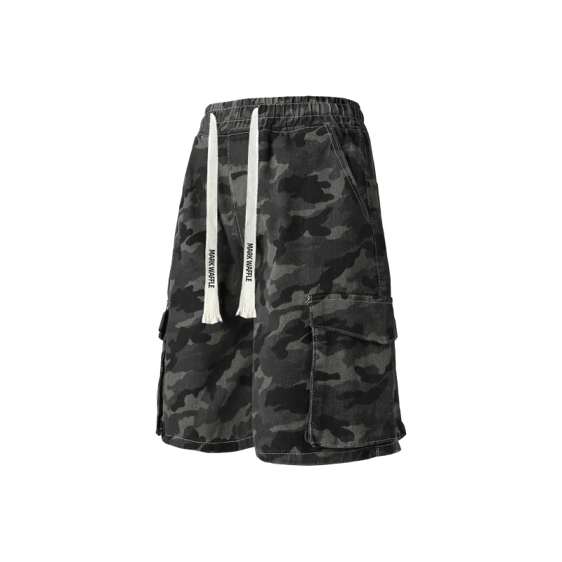 MARK WAFFLE Denim Shorts Unisex-0