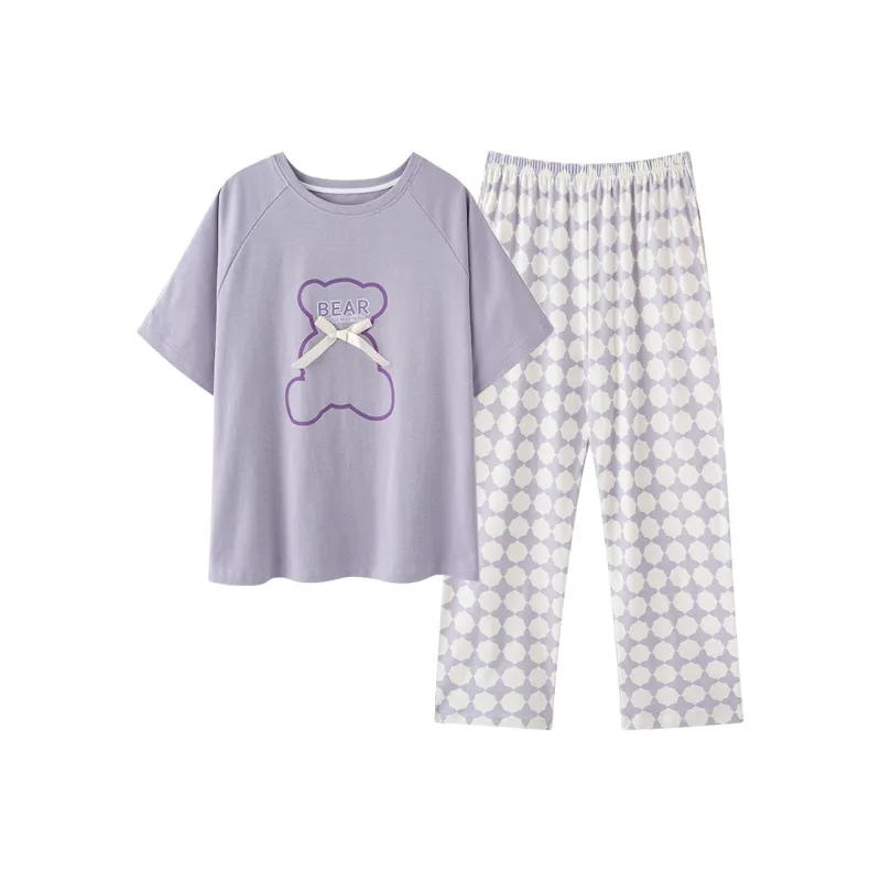 FENTENGCARE Pajama Set Women's Violet-0