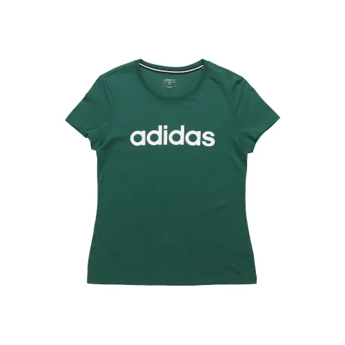 Adidas Neo Set in Sleeve T Shirt Women's Forest Green