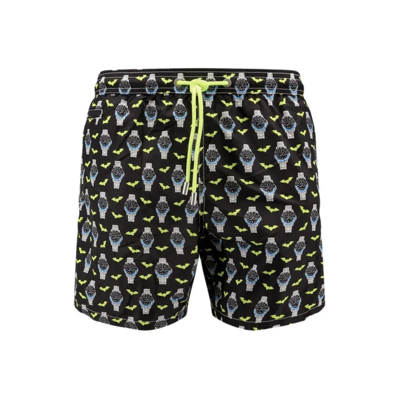 MC2 Saint Barth Graphic Printed Drawstring Swim Shorts-0
