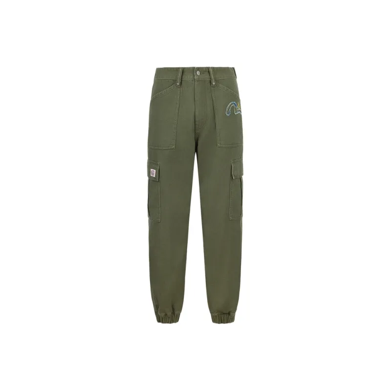 EVISU 2025 Spring Casual Pants Men's Army Green-0