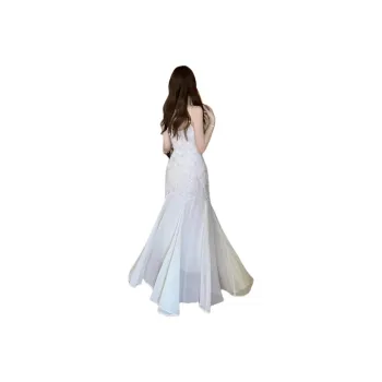 ZCDECO Slip Dress Women's White