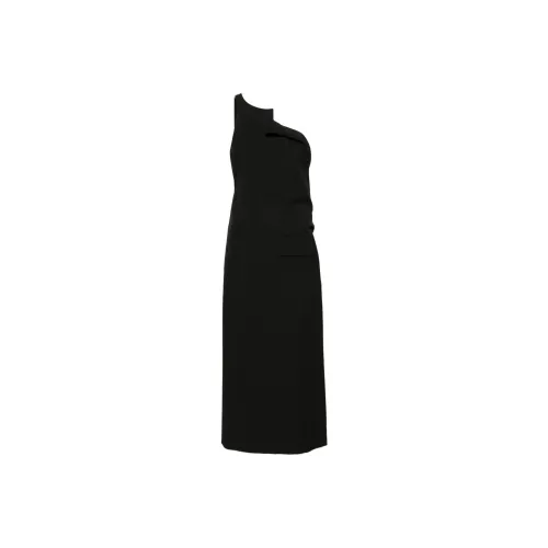 MM6 Maison Margiela Asymmetric neck Twill Top