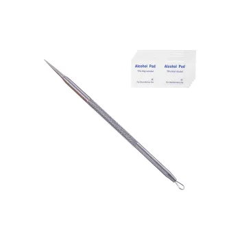 JIANYINGSHU Stainless Steel 304 Dual Head Acne Needle Removing Blackheads And Pimples Closed End