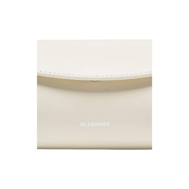 JIL SANDER Cannolo Calfskin Shoulder Bag Mini Women's Ecru-5