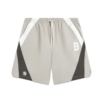 LiNing Badfive Shorts Men's Rock Ridge Gray Ivory Raven