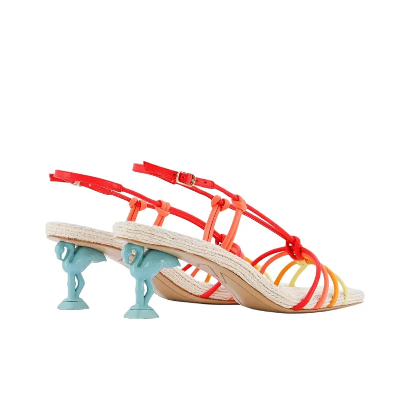 Sophia Webster Flo Copacabana One Strap Sandals 6cm Women's Red-3