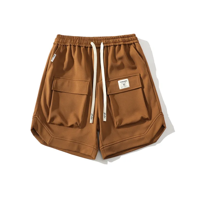 Caramella Cargo Shorts Unisex Black-6