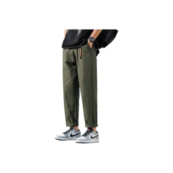 RENBEN Casual Pants Unisex Army Green