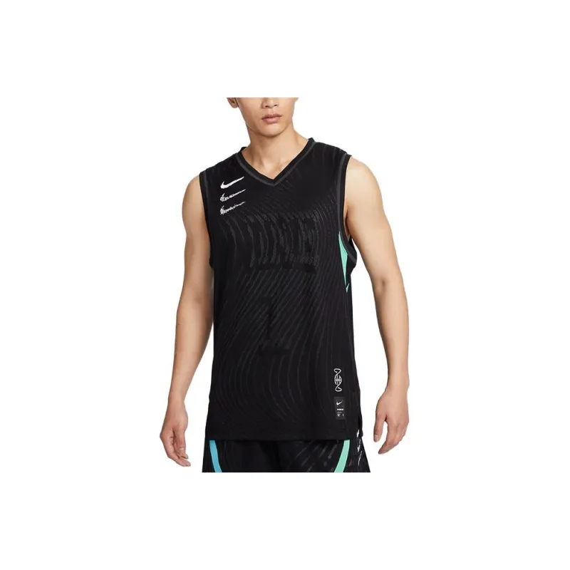 Nike SS23 Resistant High Basketball Series Basketball Jerseys Men Black-0