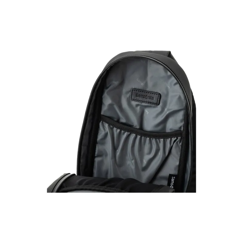 SAMSONITE Leather Sling Bags Crossbody Bags Unisex Black-4