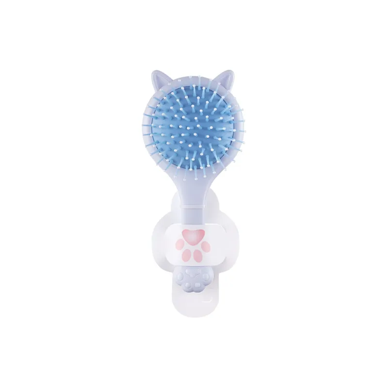 Gentle Welcome Cute Cat Paw Hand Mirror Comb Dual Purpose Airbag Scalp Head Meridian Massage Air Cushion Comb Massage-6