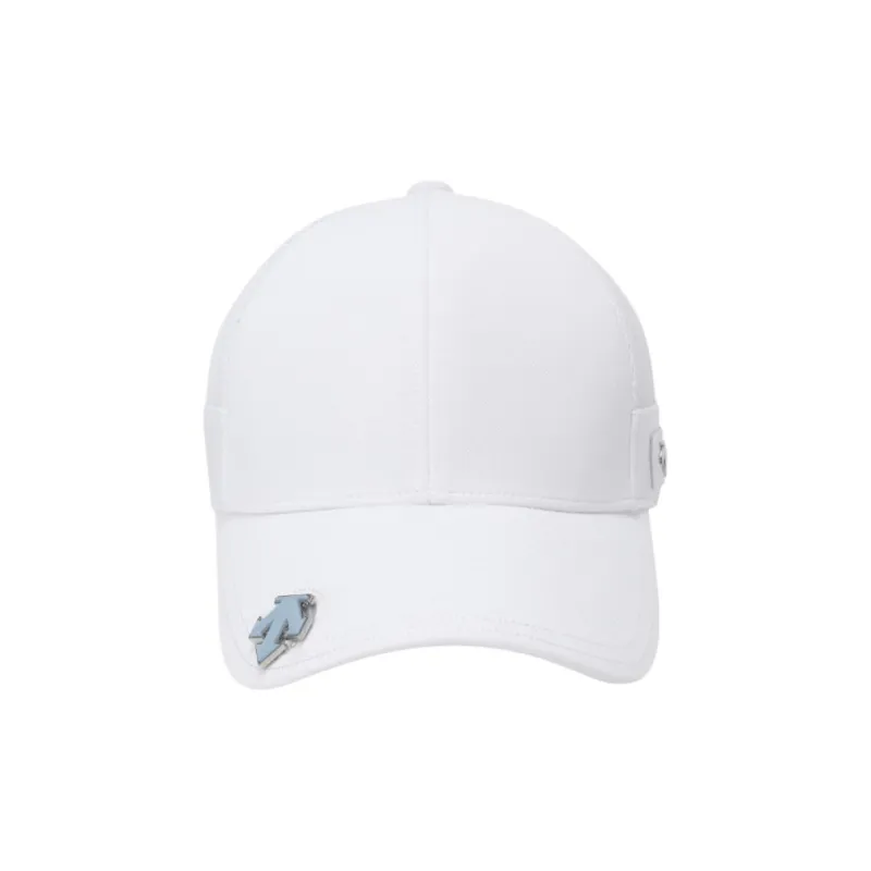 DESCENTE Polyester, Polyurethane, Nylon Baseball Caps Men's White-3