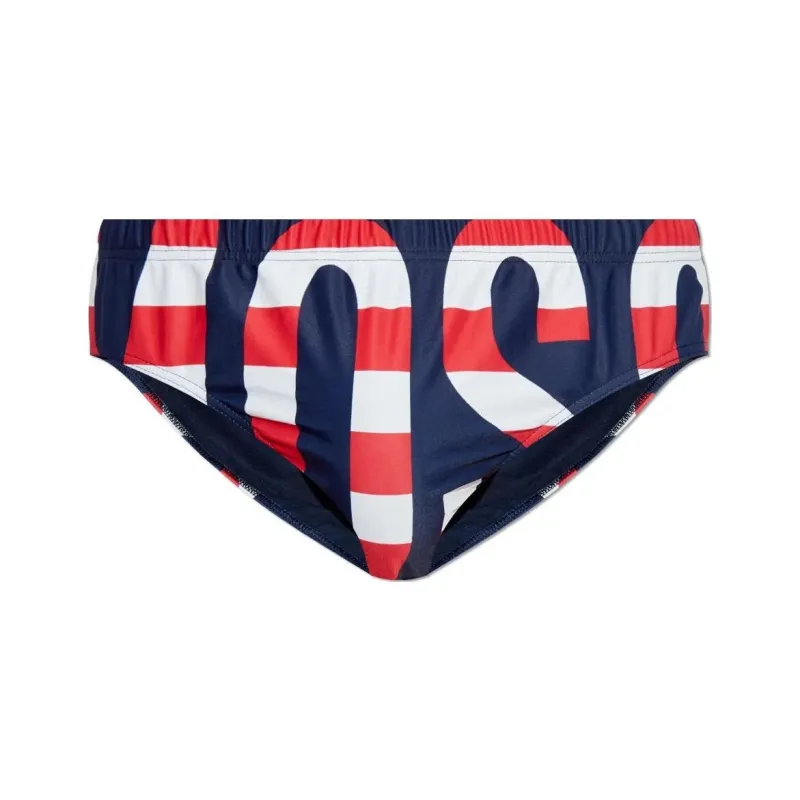 MOSCHINO Logo print Swim Trunks-0