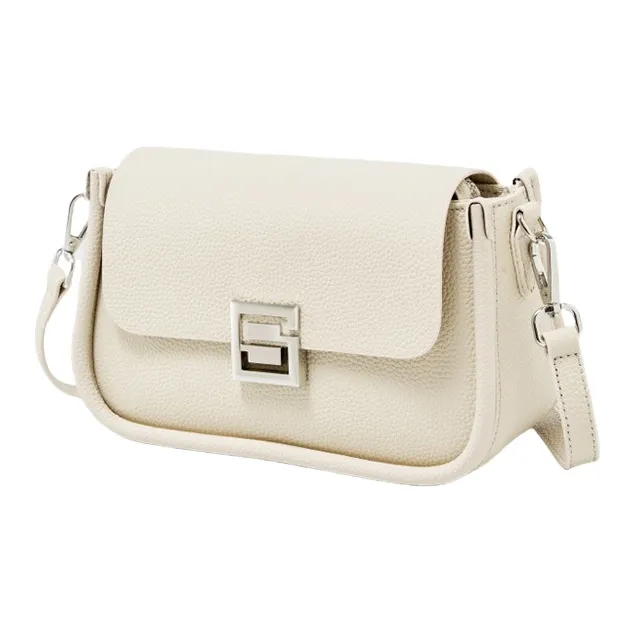 PESASRIE Top Grain Cow Leather Shoulder Bag Women's Multicolor-8
