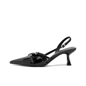 NTOZE Slim Heel High Heels Women's Black