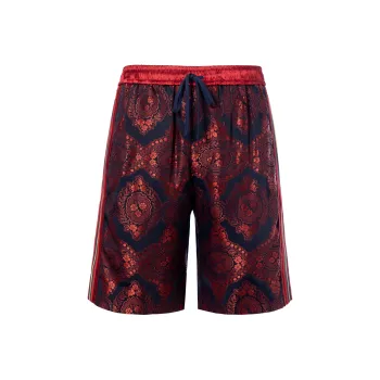 GUCCI Silk Patterned Shorts