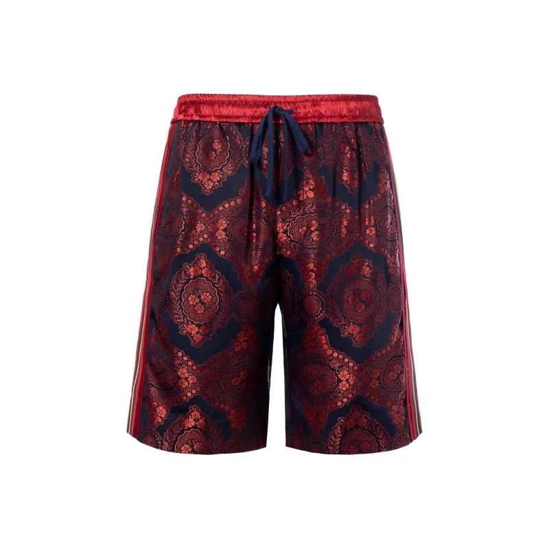 GUCCI Silk Patterned Shorts-0