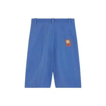 Maison Kitsune Topstitch Logo Patch Bermuda Shorts