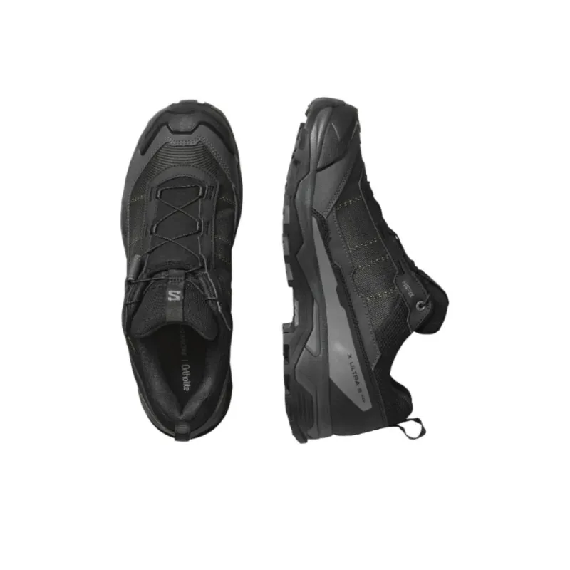 SALOMON X ULTRA 5 Anti Slip Wear Resistant Low Top Hiking Shoes Men's Black-3