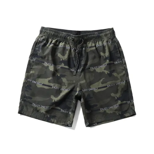 GAILANG Beach Shorts Men's Green Camouflage